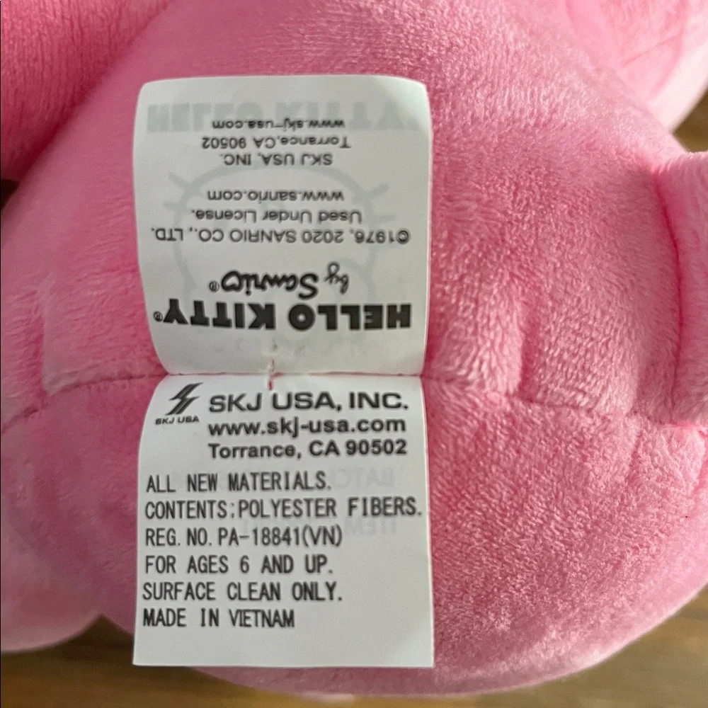 Hello Kitty Frog Costume Plush - Pink, Yellow, and Blue